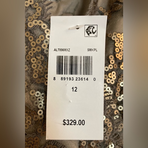 Tadashi Shoji Size 12 Sequin Cocktail Dress - Picture 2 of 16